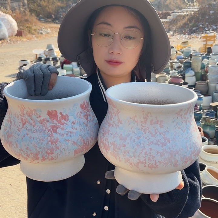 口17高19两个一组花盆