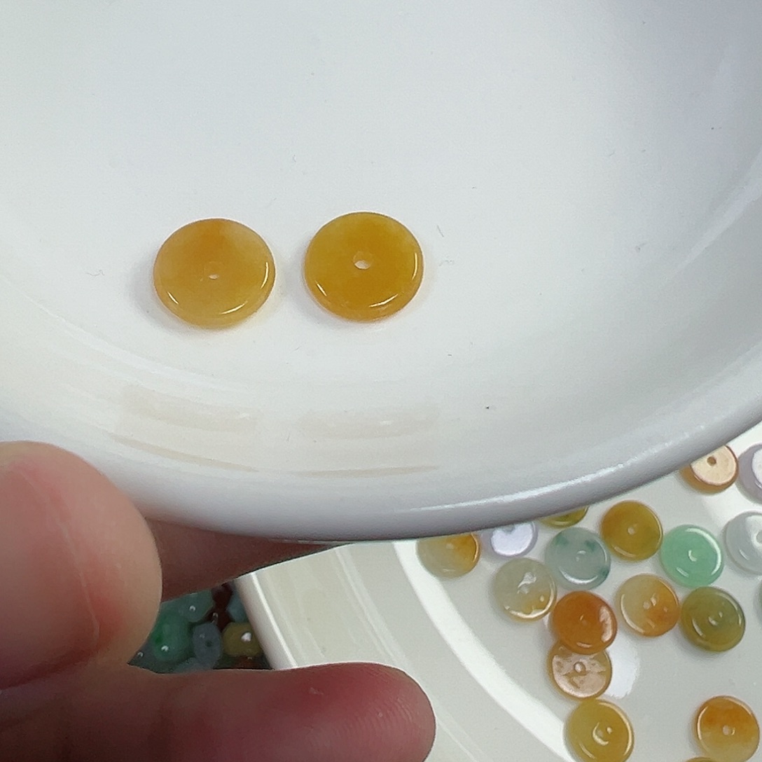 翡翠散珠?****平安扣2个，