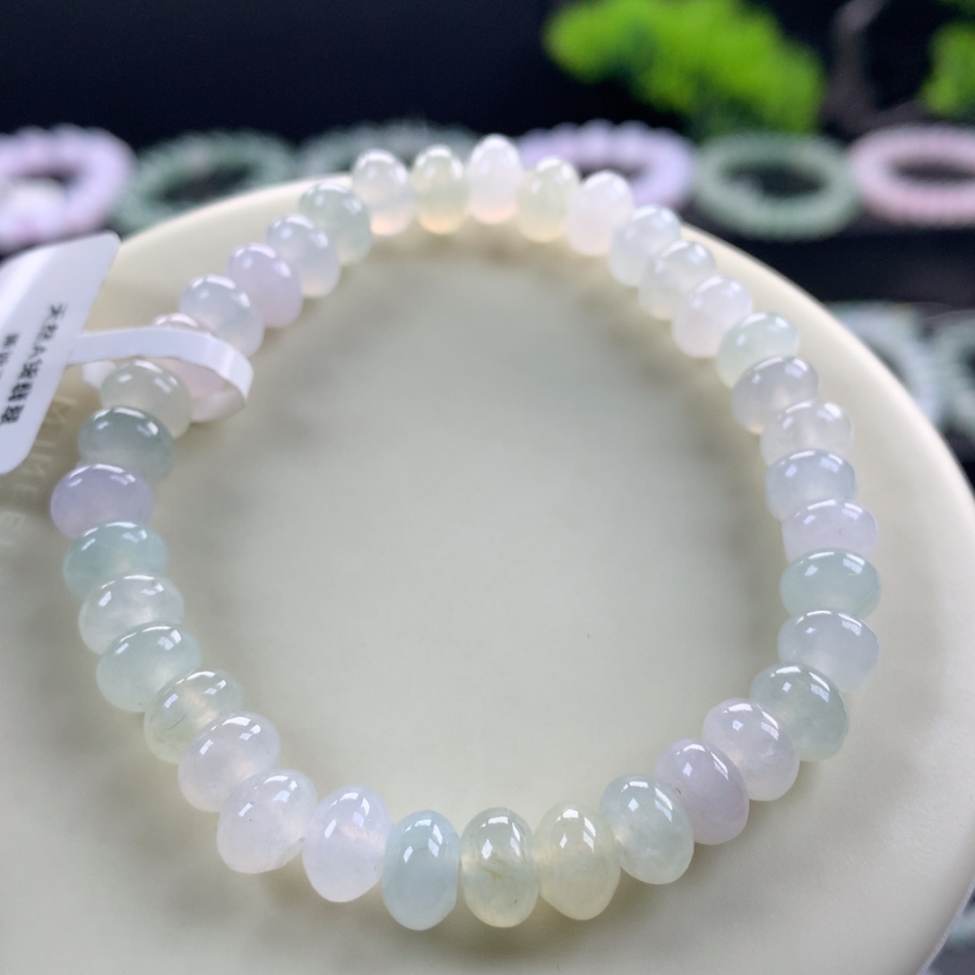 翡翠未镶嵌手链卡7.5