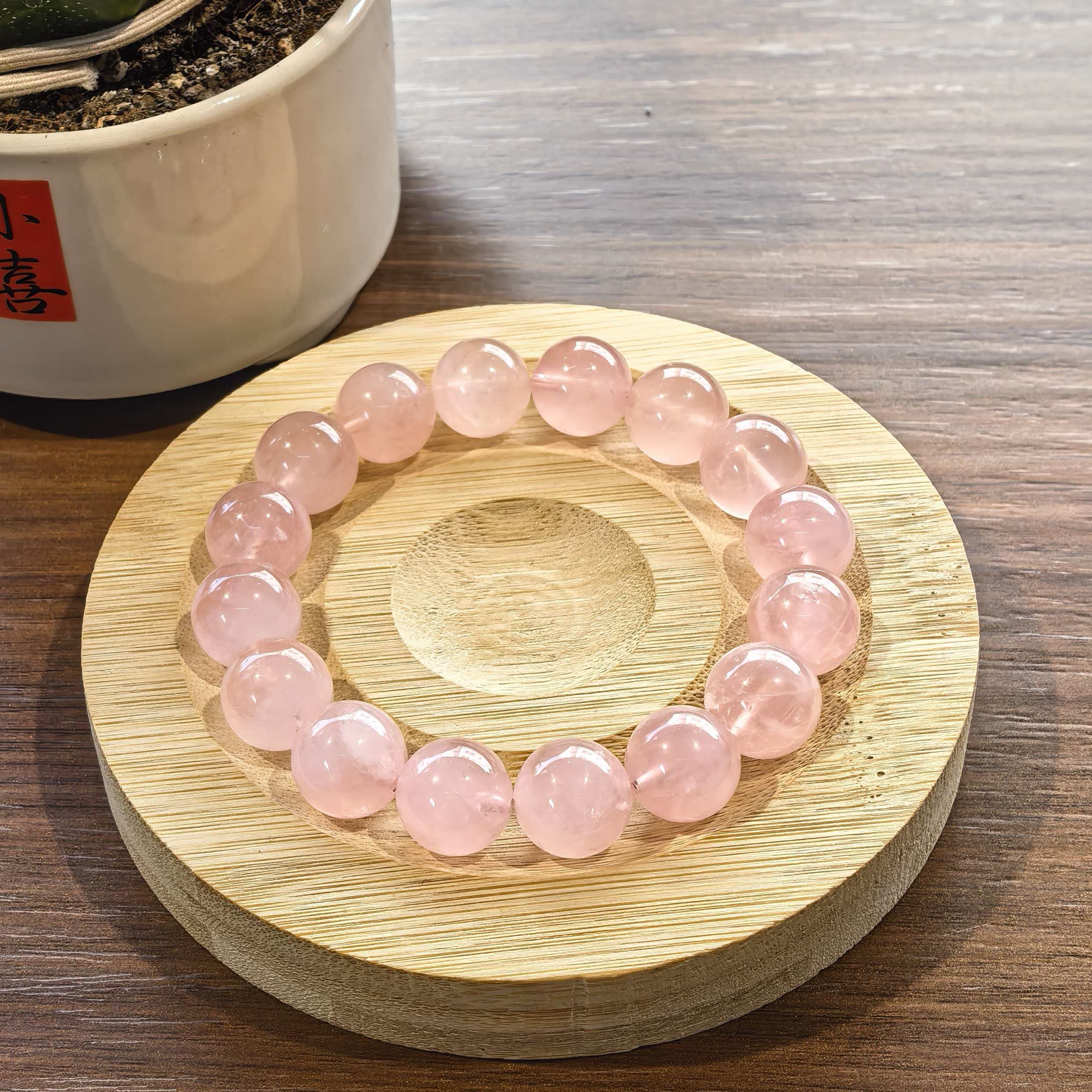 【老矿马粉】纯天然老矿马粉水晶手串软软糯糯叽叽少女款多样性发一