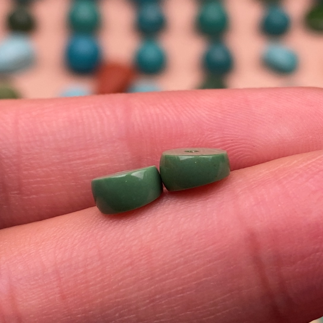 绿松石大肠斜切未镶嵌