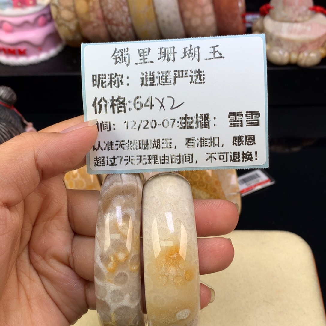 逍***选硅化珊瑚（珊瑚玉）未镶嵌颈饰