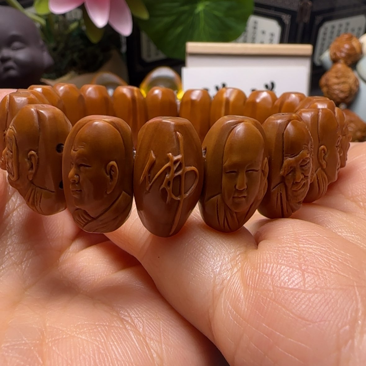 【闪购商品】橄榄核手串手排十八罗汉