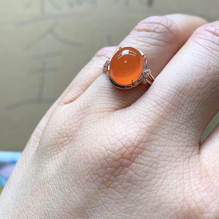 水晶水晶戒指银S925镶嵌