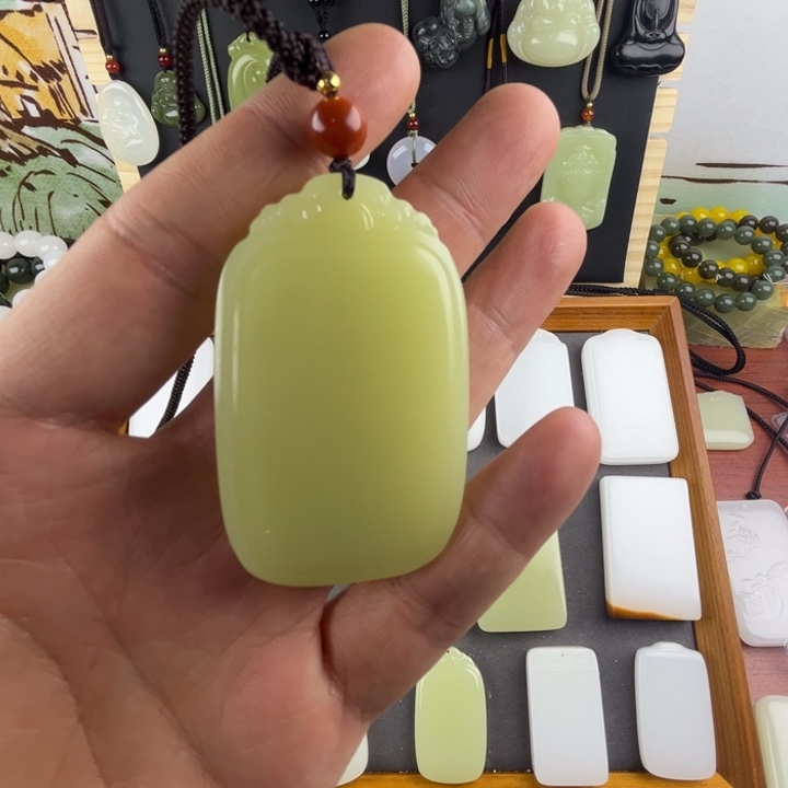 浪***朵玉平安无事牌46黄口精品祥云福利