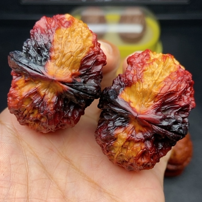 【闪购商品】文玩核桃把件44尺太湖石元宝