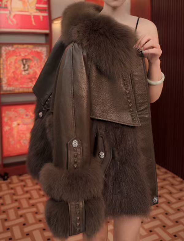 2025杭州专柜原版新款洋气爆款时尚海宁皮草羽绒-YX