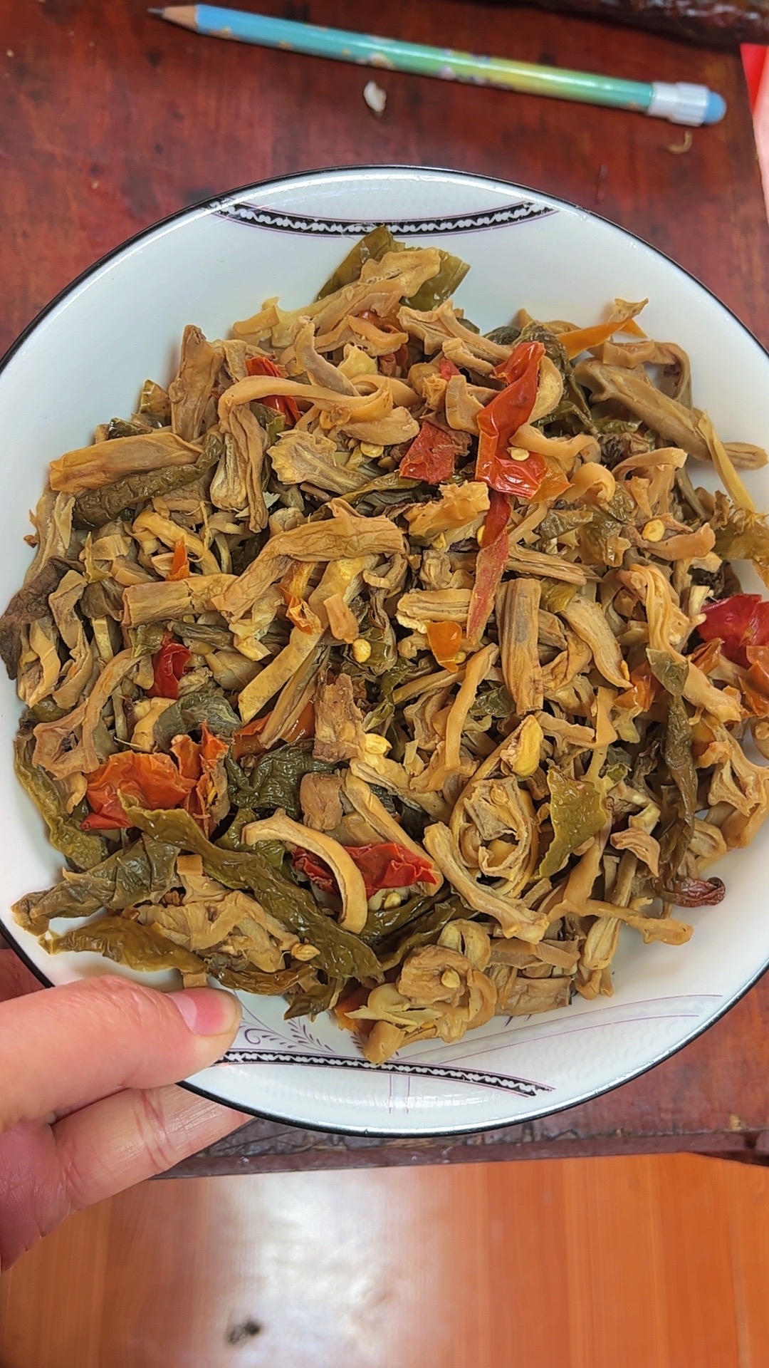 湖南特产坛子杂菜油茄杂刀豆杂混合杂豆腐渣下饭菜