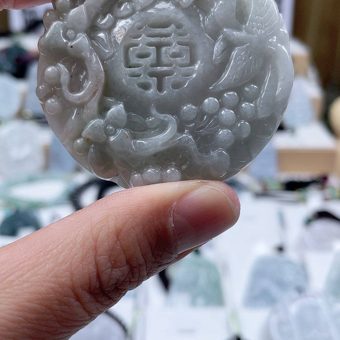 翡翠颈饰未镶嵌0427挂件