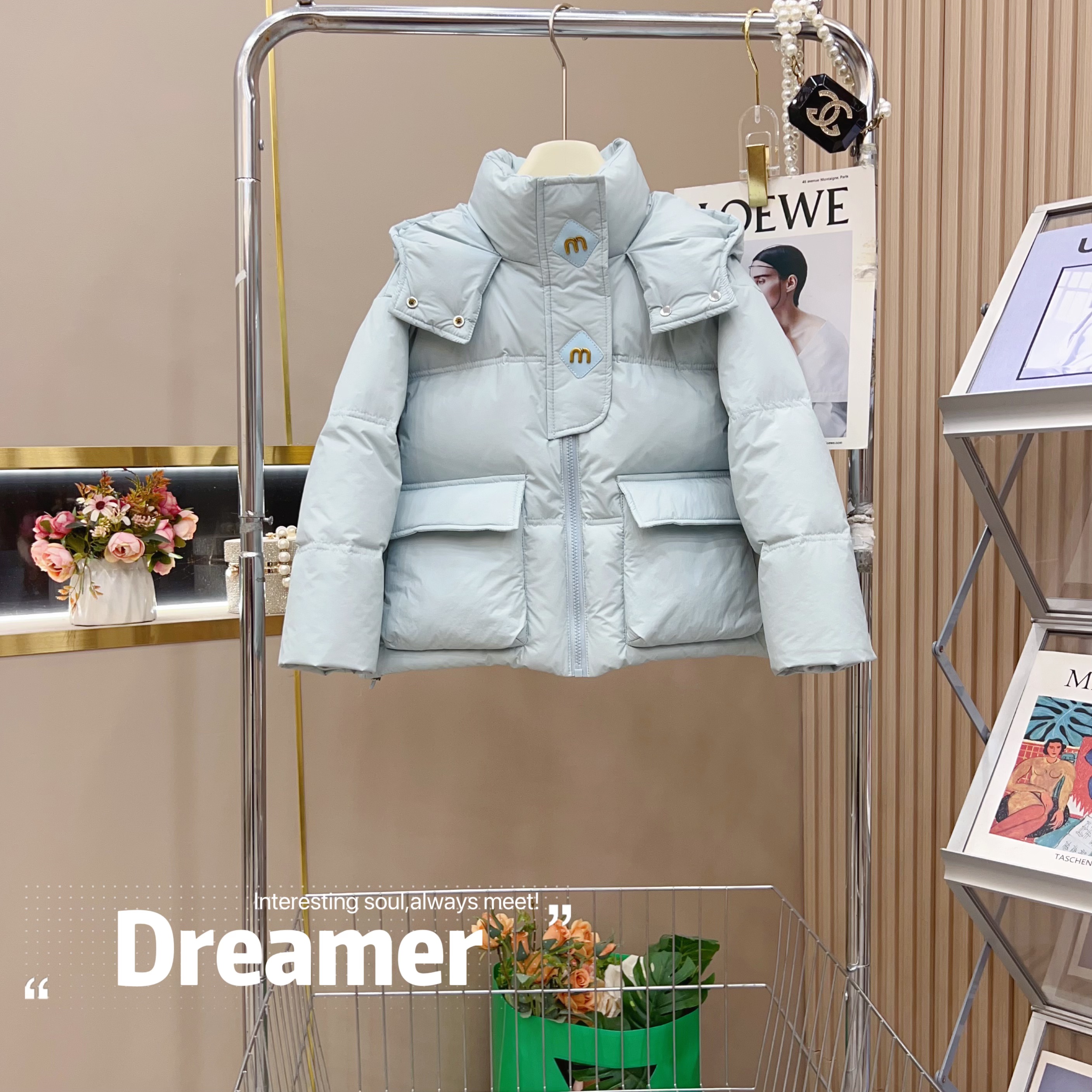 新国标90白鸭绒女童2025新款洋气显白蓝色系羽绒服-9707