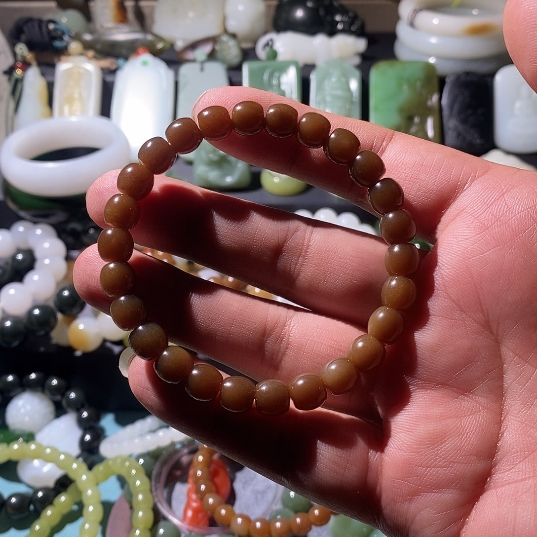 和田玉未镶嵌手串