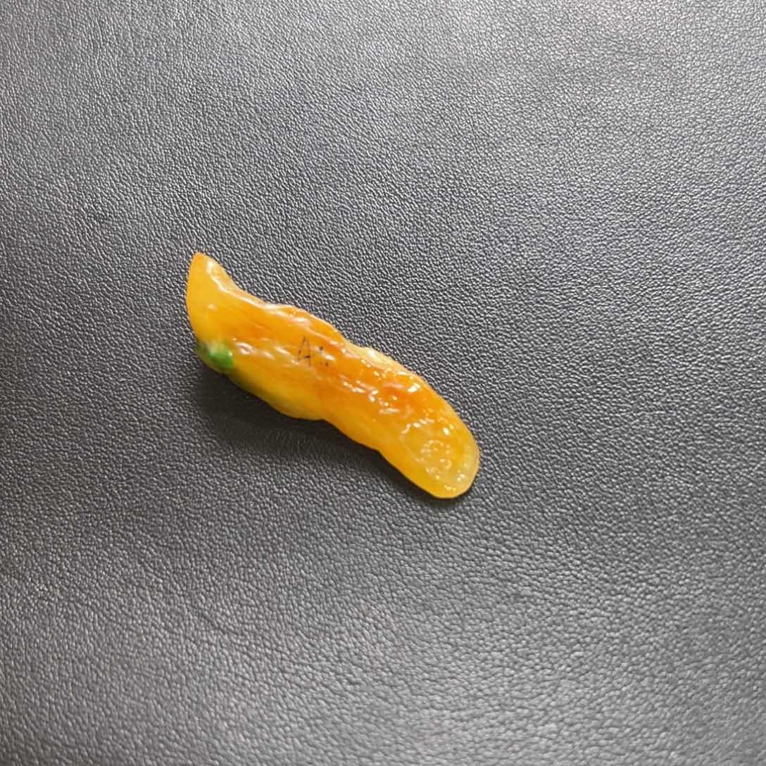 闲***白定制翡翠未镶嵌黄加绿
