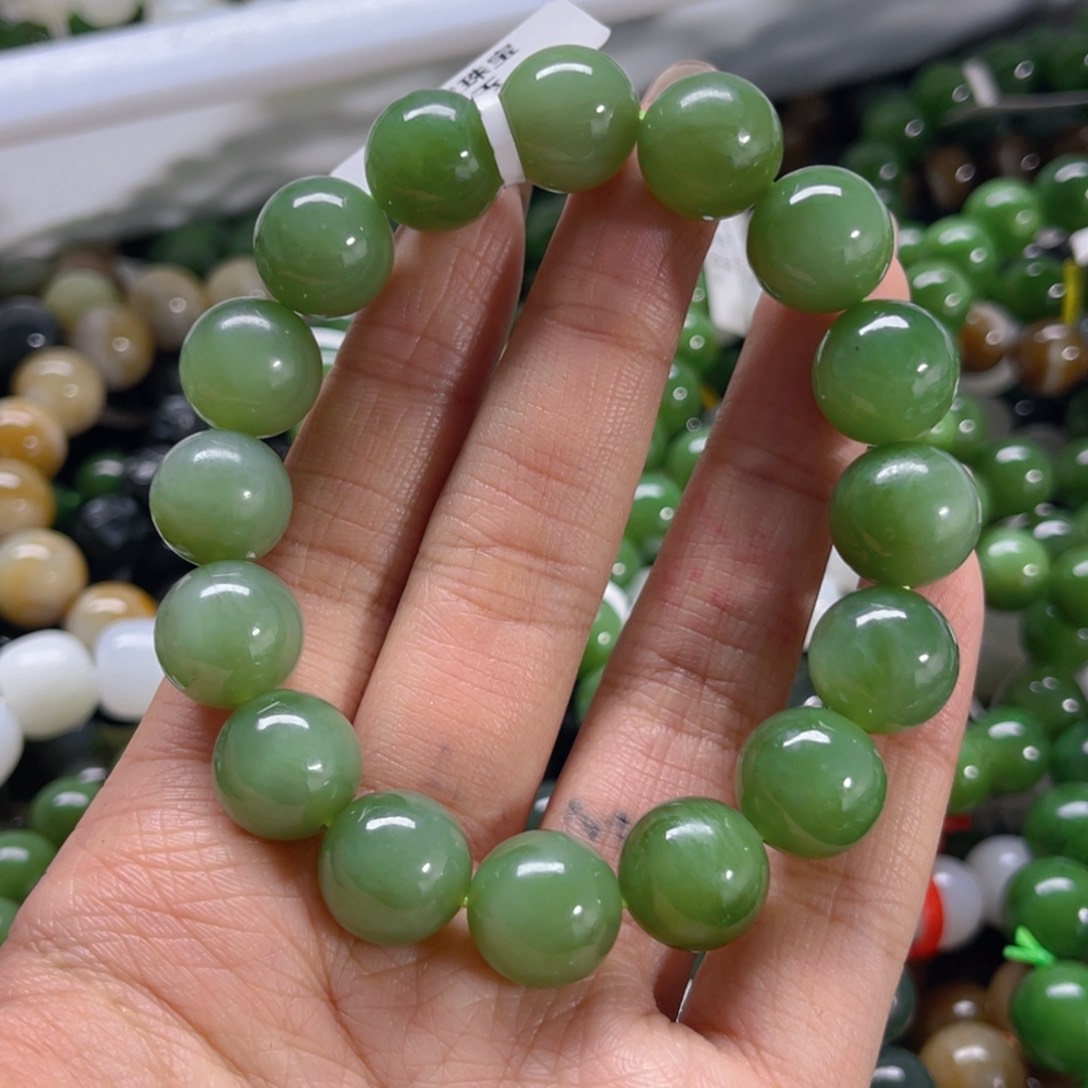 未镶嵌手链和田玉搬*