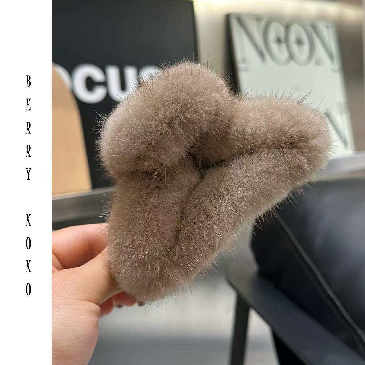 【MISSKO】小众款高品质“水貂”大号抓夹 （欢姐自留）Z05