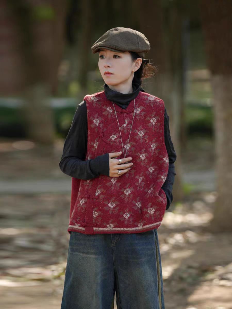 桔子布衣推荐古兰木针织马甲