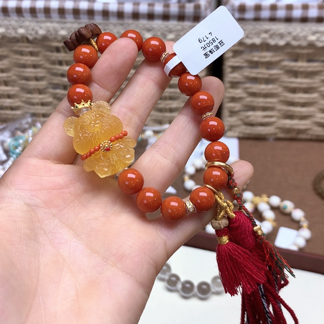 未镶嵌蜜蜡手链手链