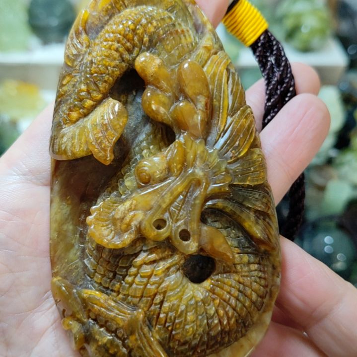 岫玉手把件未镶嵌
