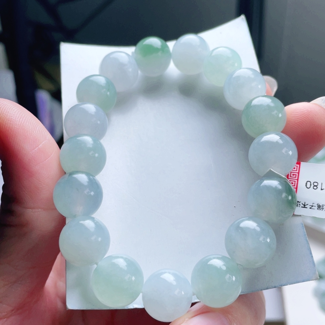 翡翠未镶嵌手链手串12+