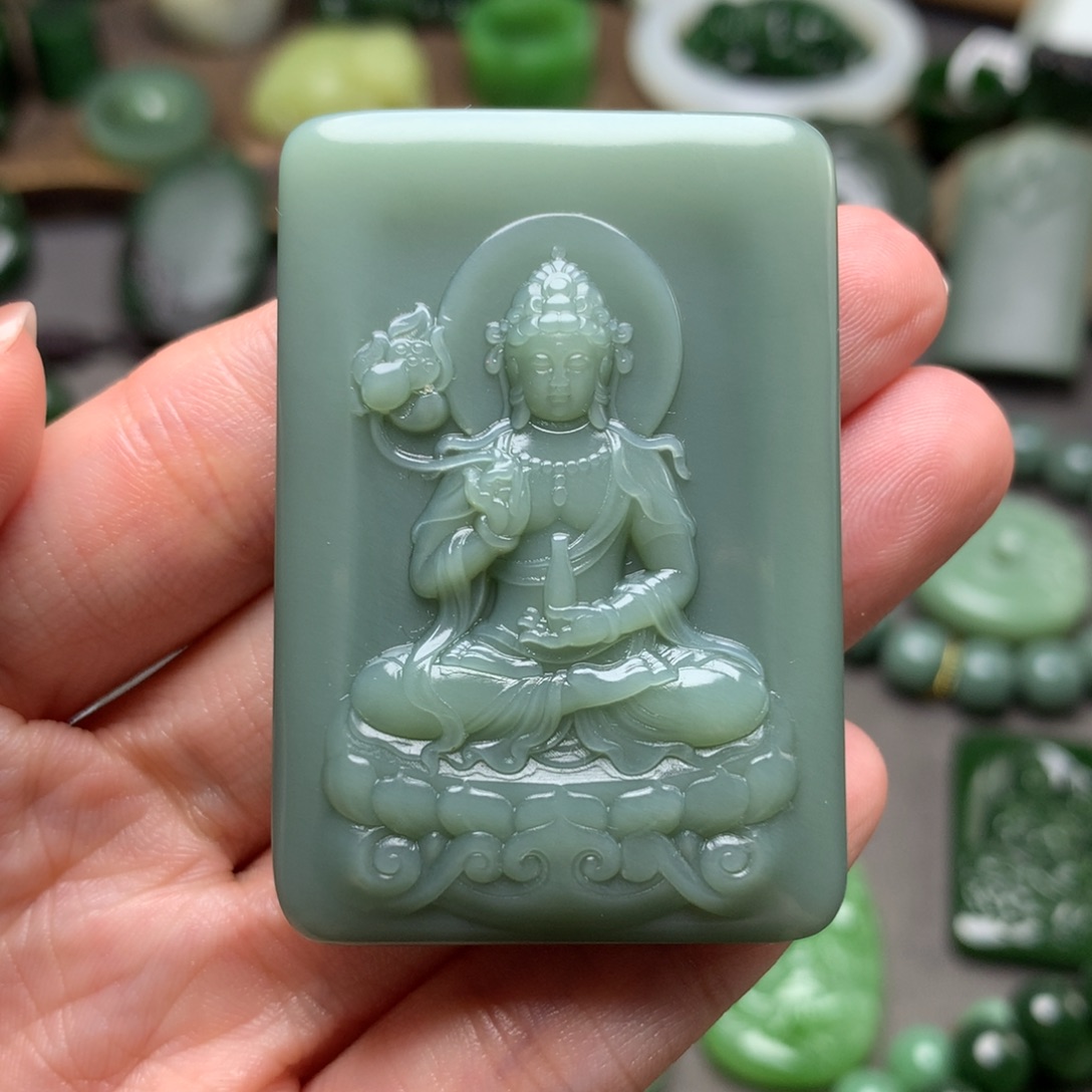 和田玉未镶嵌挂件