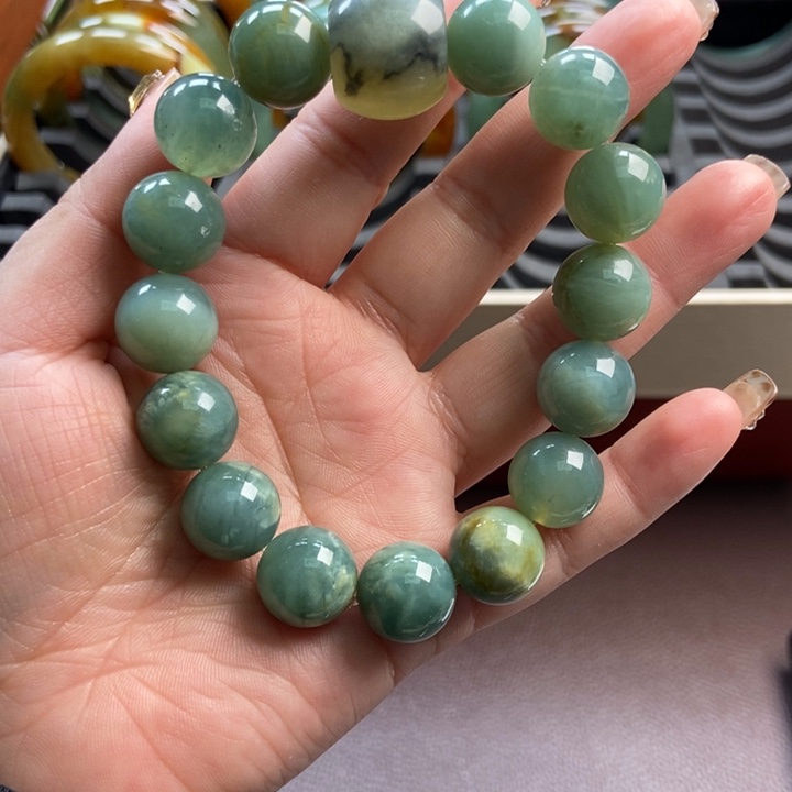 蛇纹石玉未镶嵌手镯手串