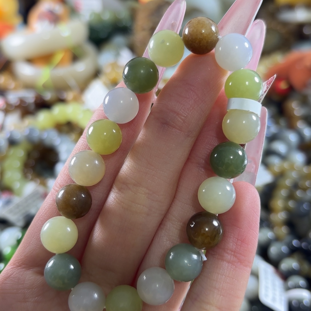 和田玉未镶嵌手链127