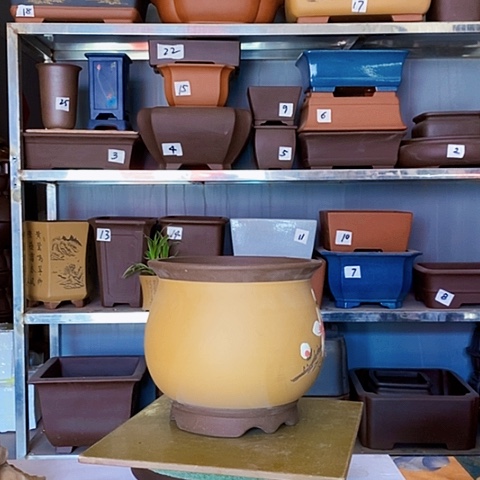 红陶宜兴紫砂花盆