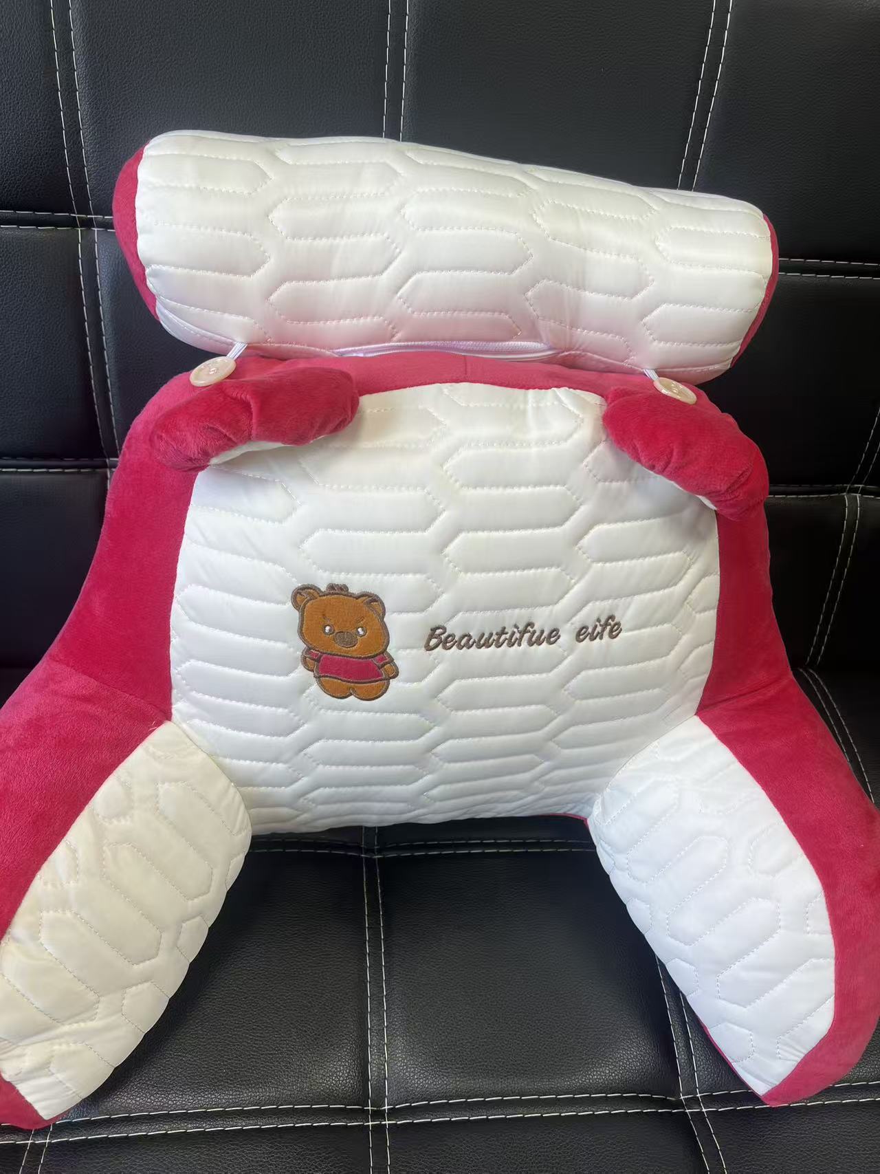 可拆软包床头靠垫护腰靠枕大靠背四季通用