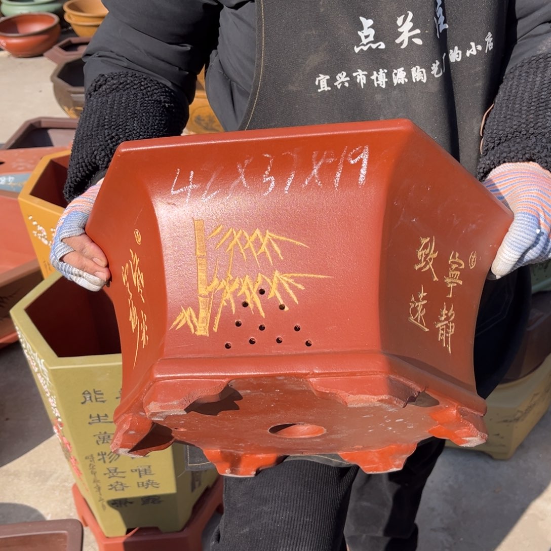 紫砂花盆盆景艺术