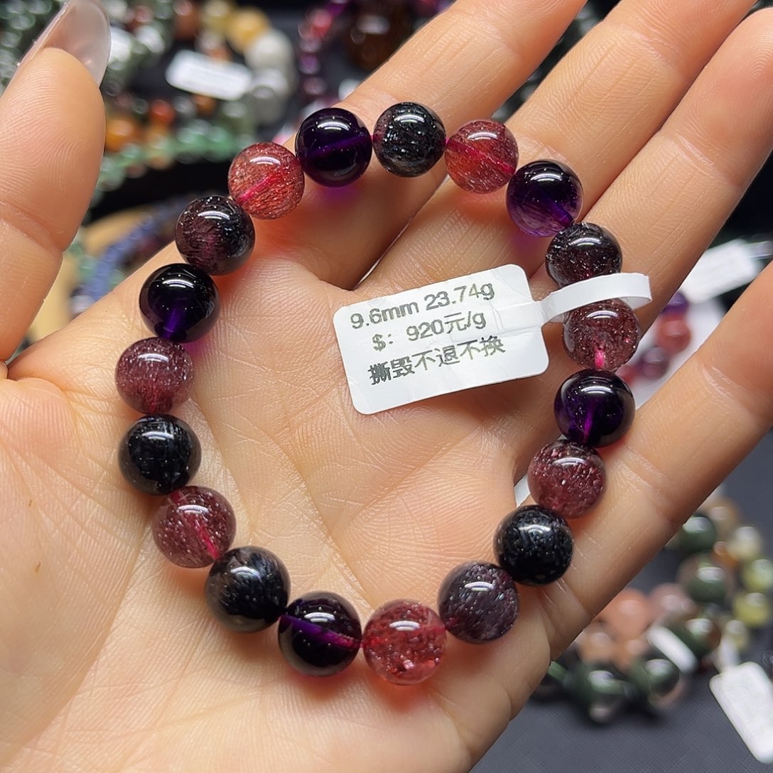 水晶手链未镶嵌天然水晶