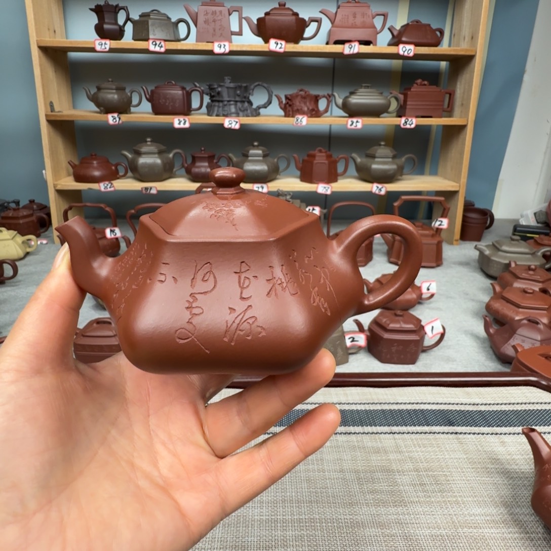 欢****茶壶底槽青全手工制作