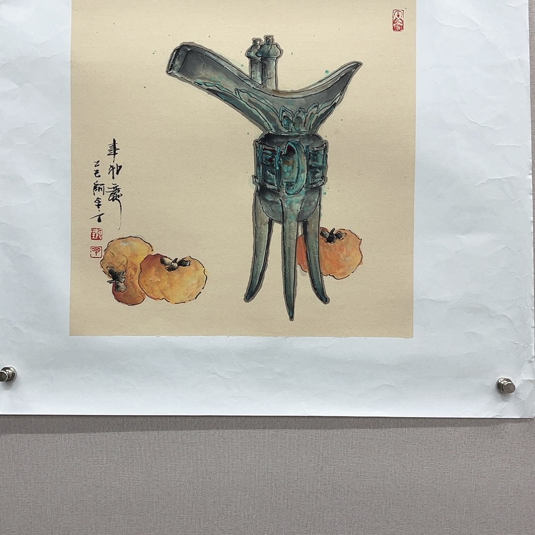 国画艺术家真人手绘