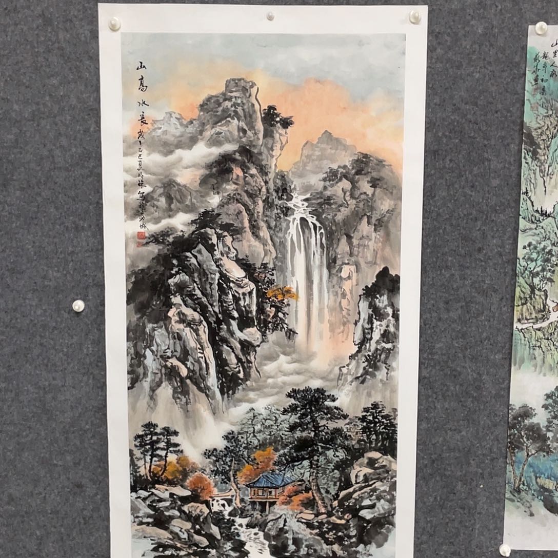 国画四尺138.69画芯 捡漏