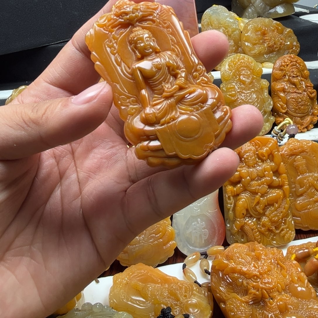 石英质玉（黄龙玉）未镶嵌多选一发货