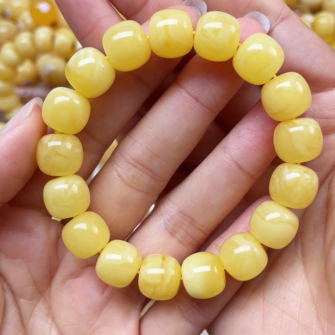 蜜蜡未镶嵌裸石12+蜜蜡老型手串