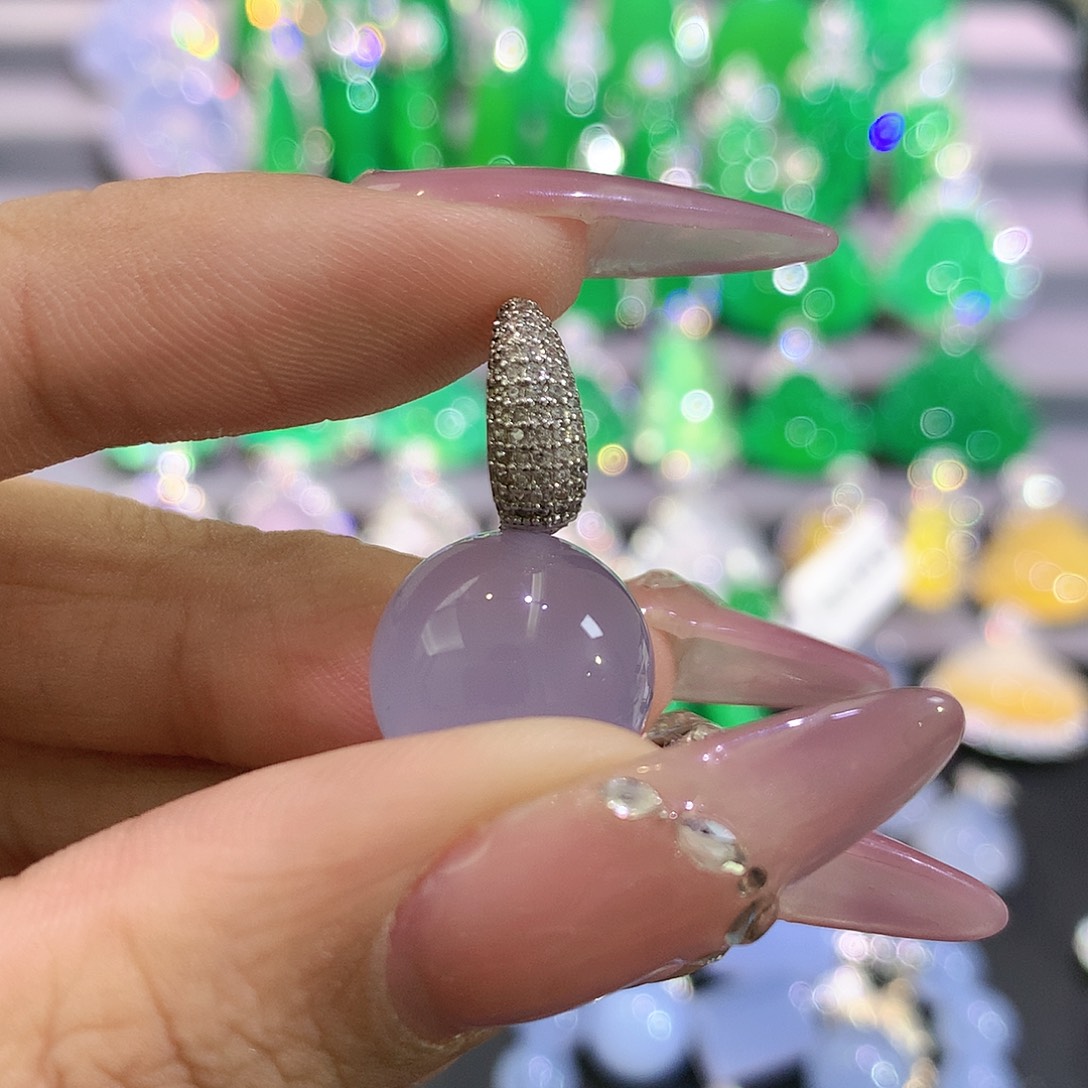 刀***家玛瑙/玉髓银S925镶嵌颈饰