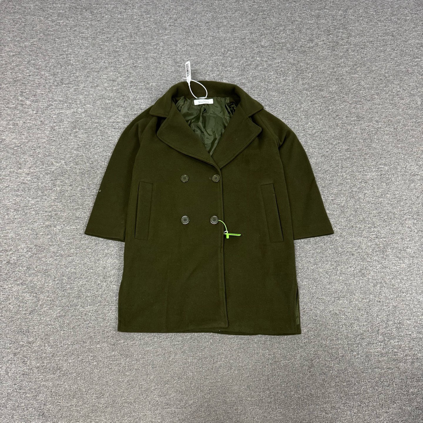 99新 AMIPARIS maxmara 主线 墨绿 大衣