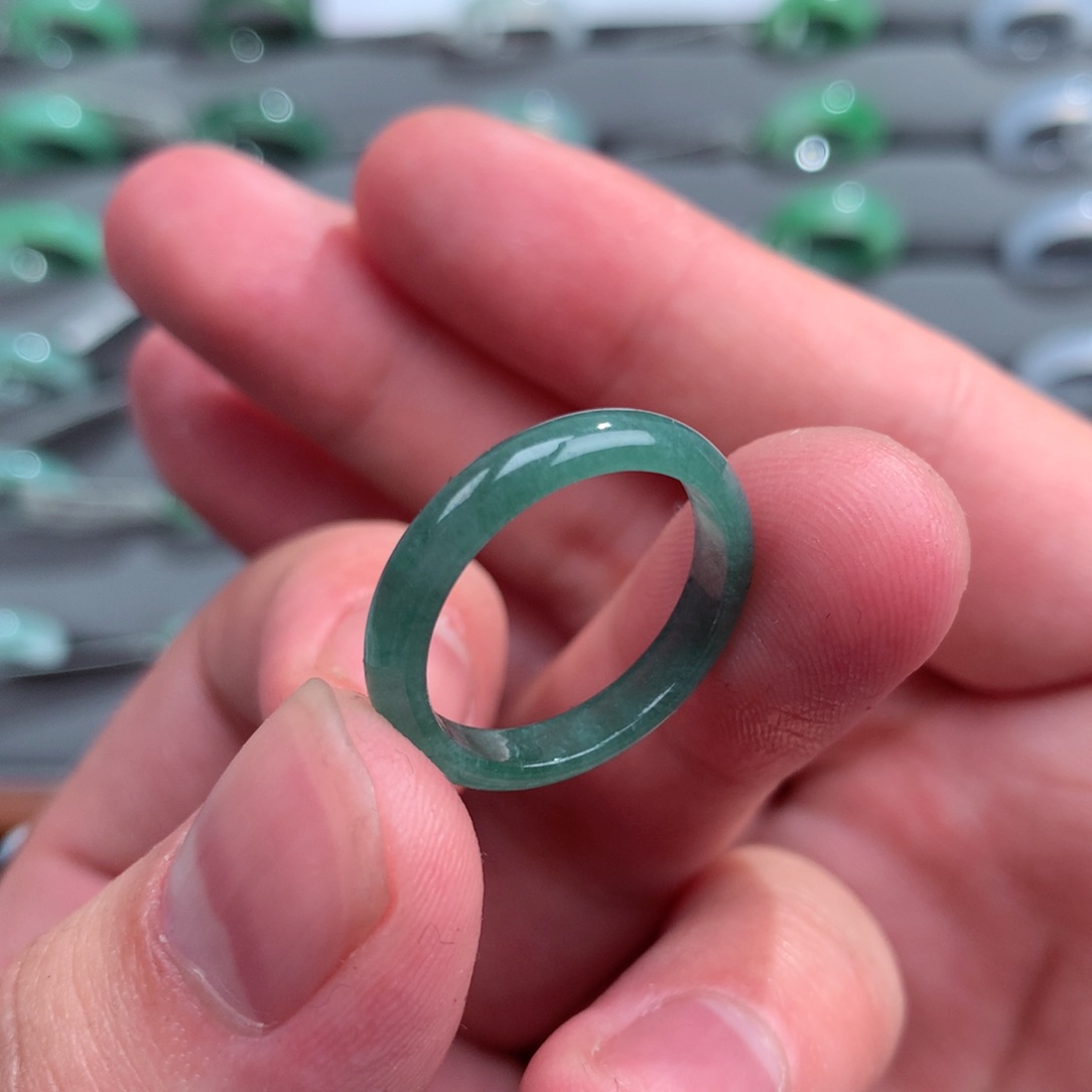翡翠戒指未镶嵌天然16