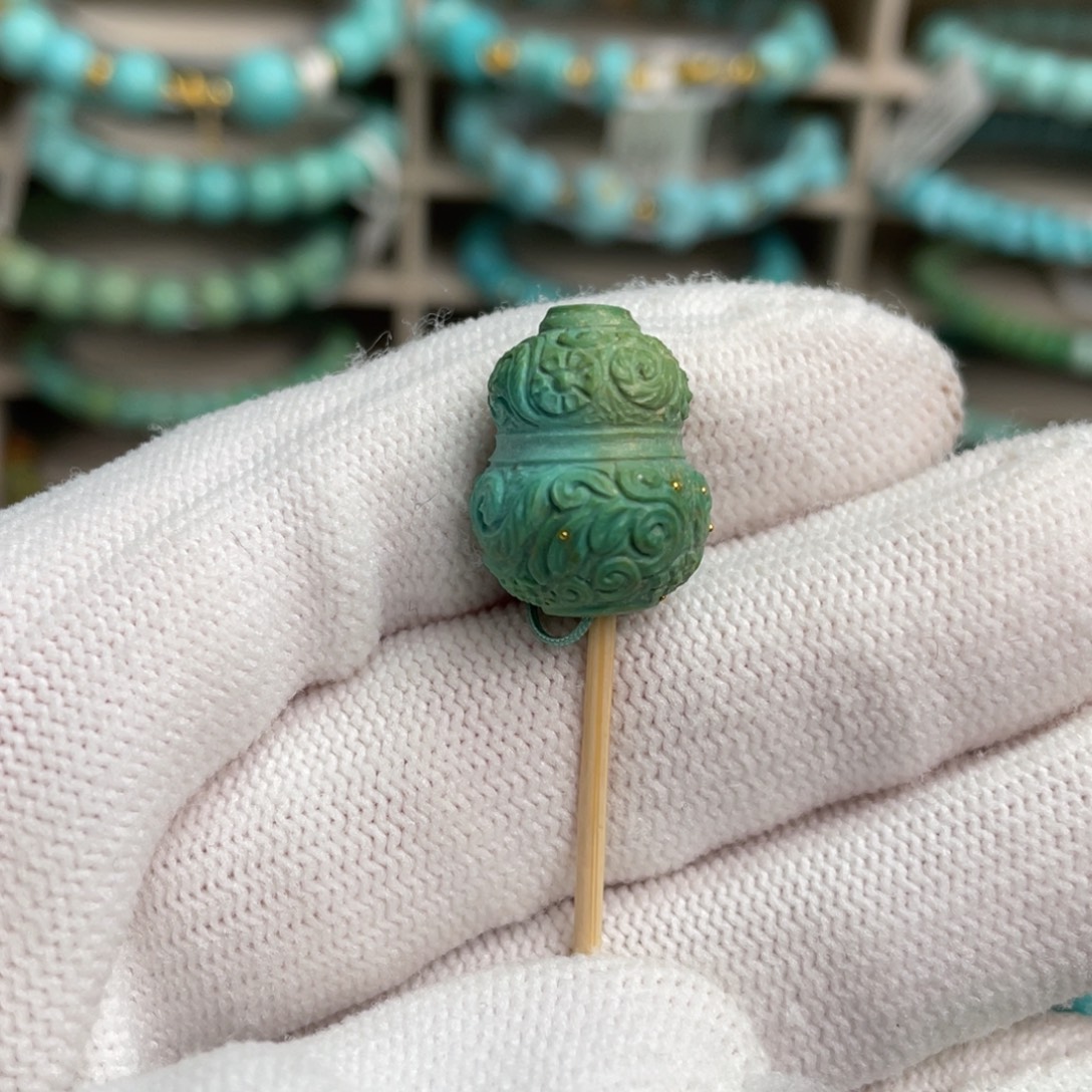 绿松石未镶嵌缠枝葫芦10