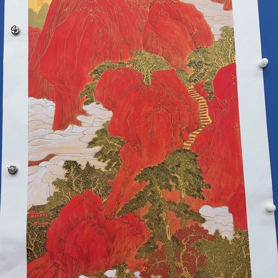 国画多次参加国内外大型展览交流