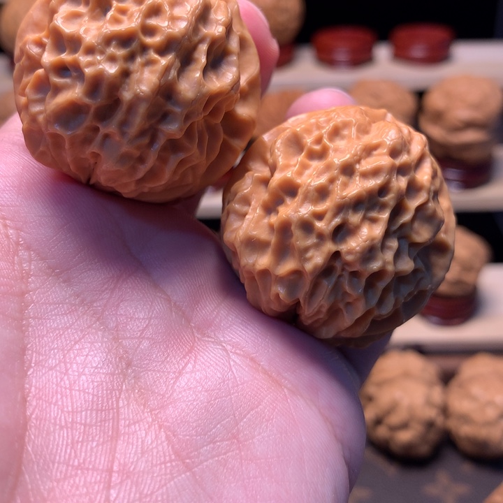 把件文玩核桃40红珊瑚
