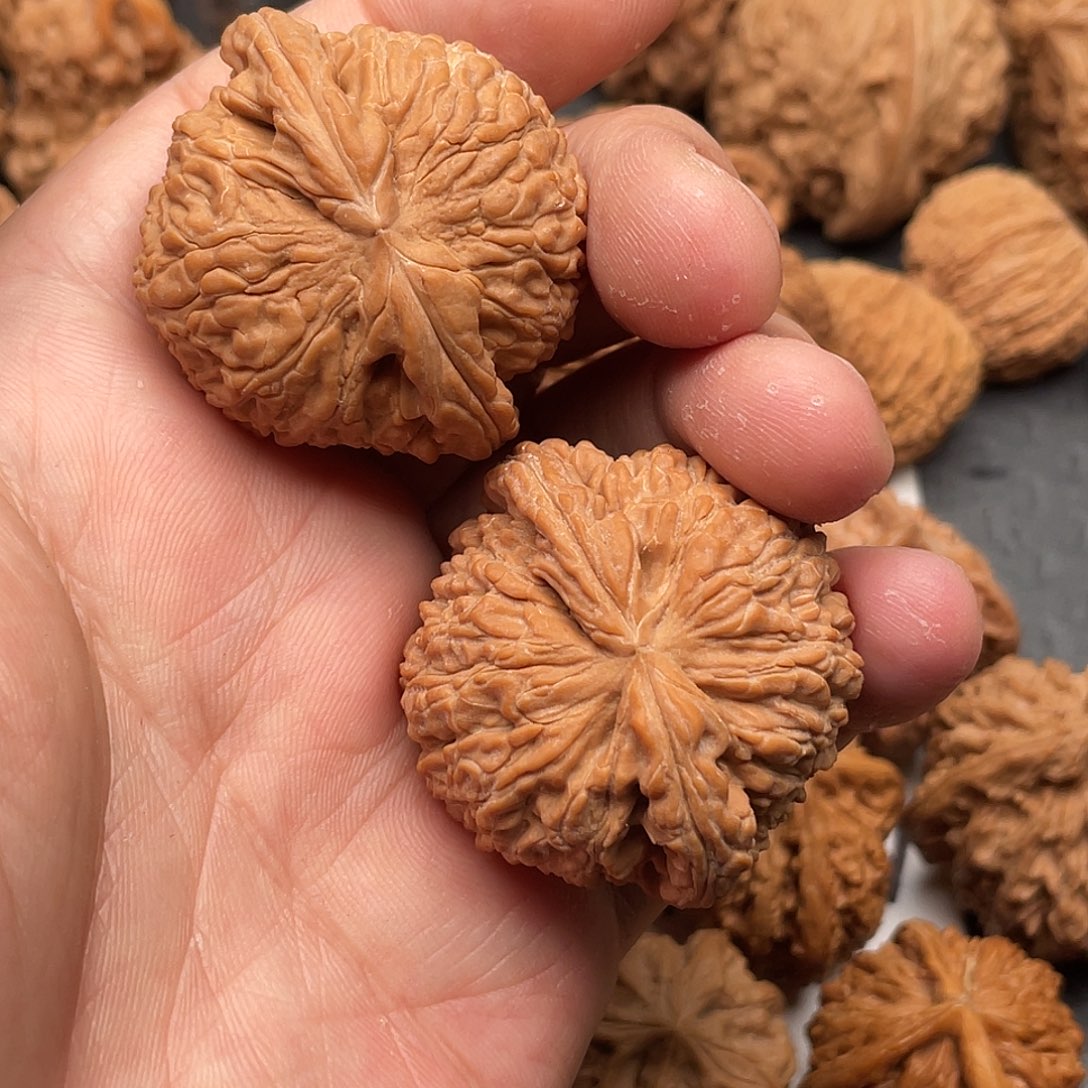 文玩核桃吊坠雨**落白狮子