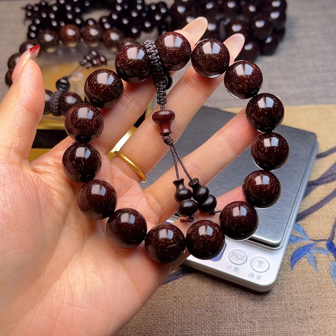 檀香紫檀（小叶紫檀）1.5 15颗满天星