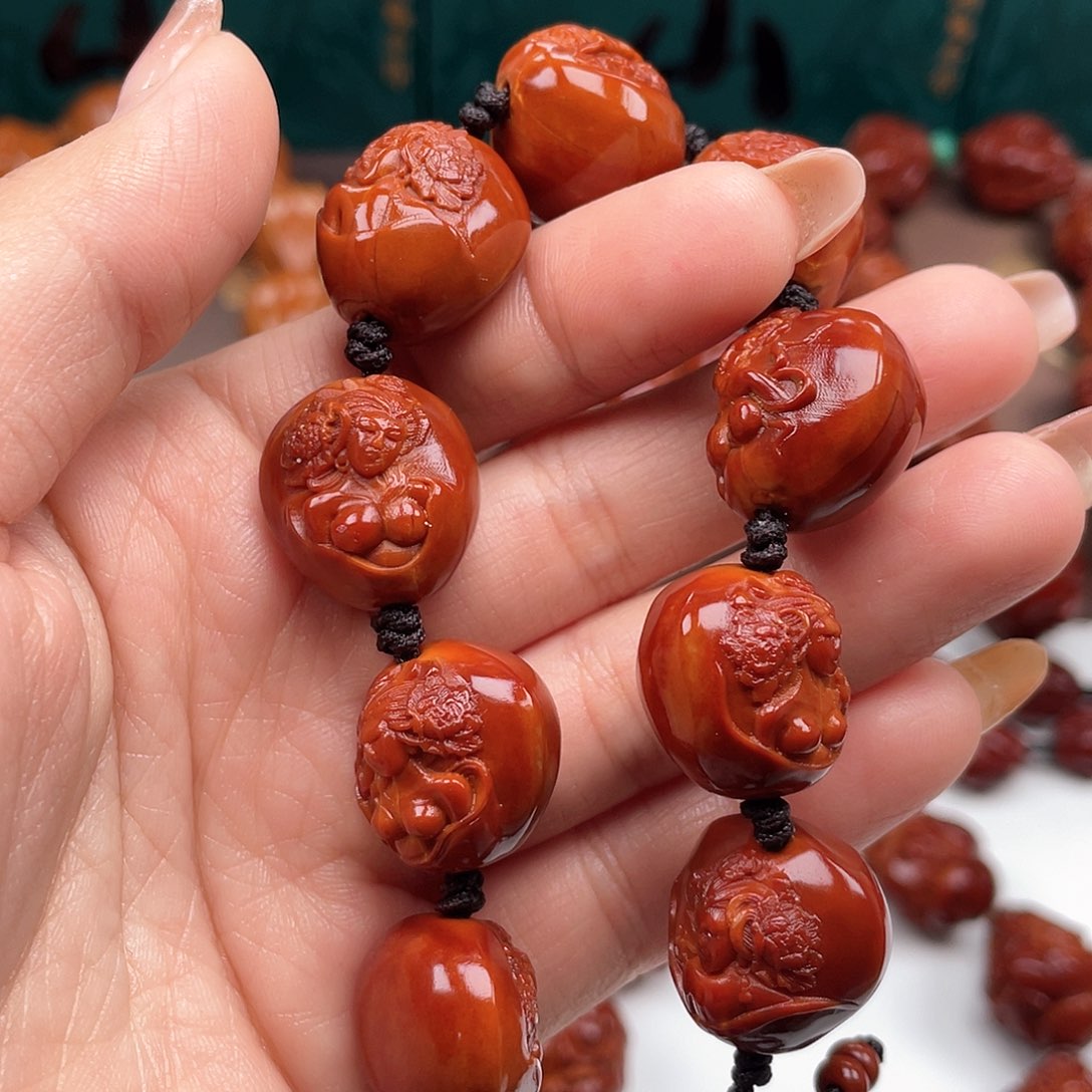 橄榄核手串美女手串