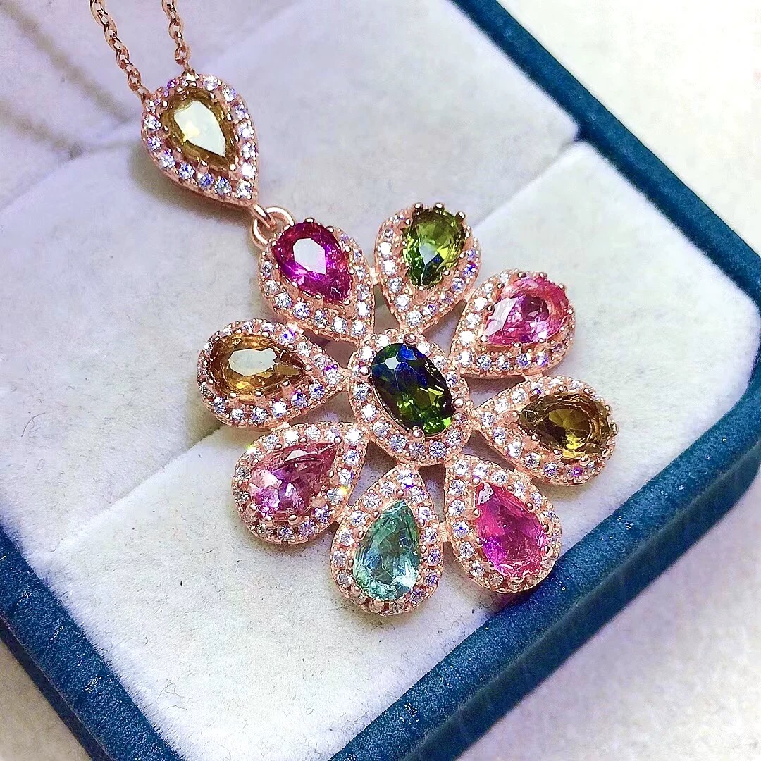 【珠宝一姐】碧玺吊坠 2412220350（一件/多样性发货）