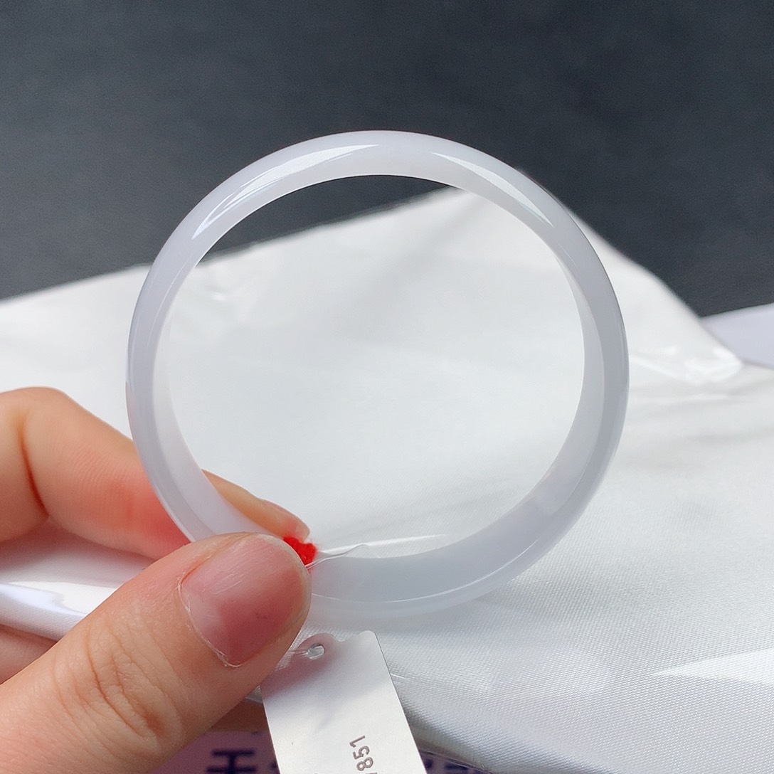 翡翠手镯未镶嵌44公主镯52.9