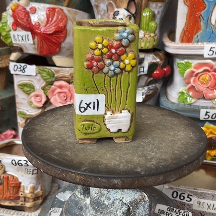 粗陶材质多肉花盆