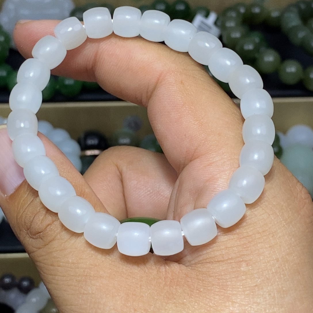 婲***环手链未镶嵌和田玉（糖玉）