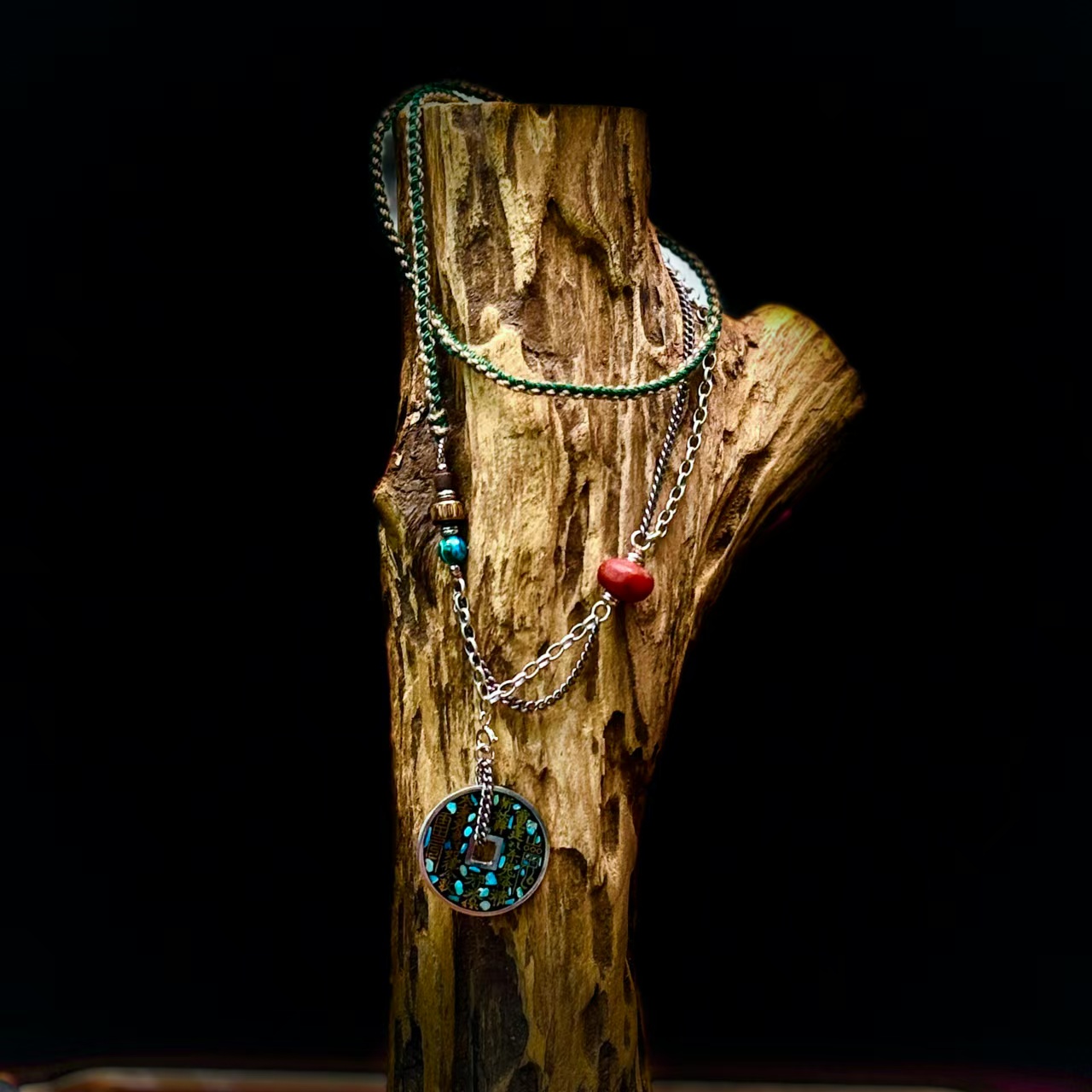 925银银制品 【两米·龙虎山定制·甲木山鬼牌】银饰颈饰山鬼YS-JS425