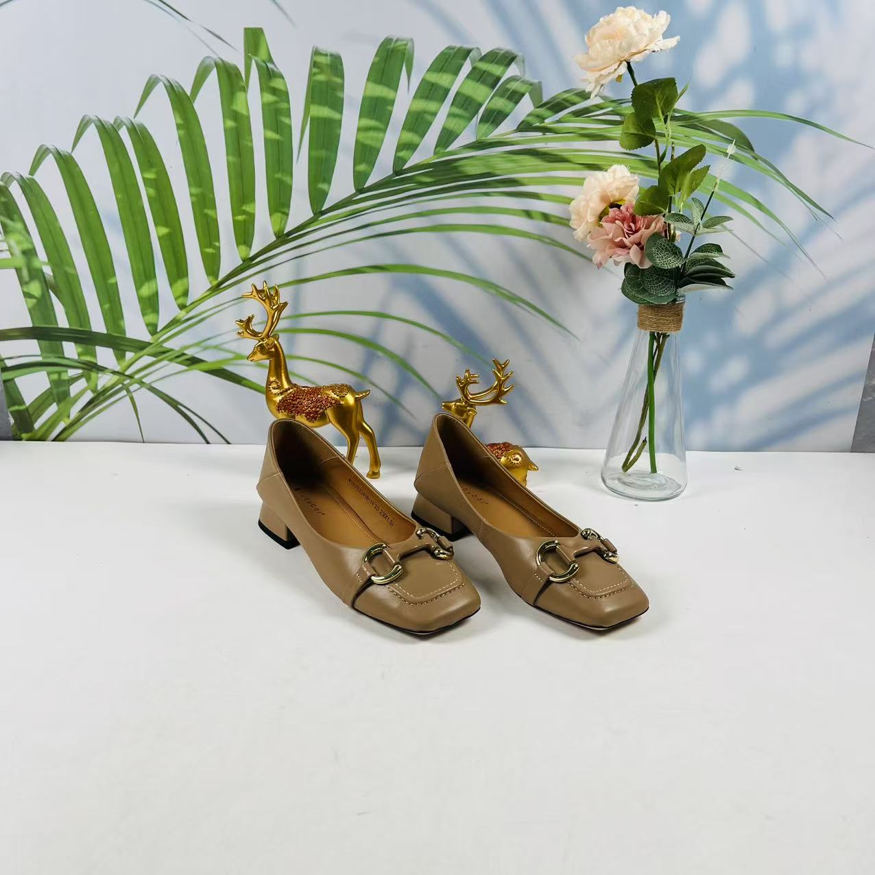 小强家女鞋 芽儿家新款百搭女单鞋（Y440-27-2）（W33CYG22418-1414）