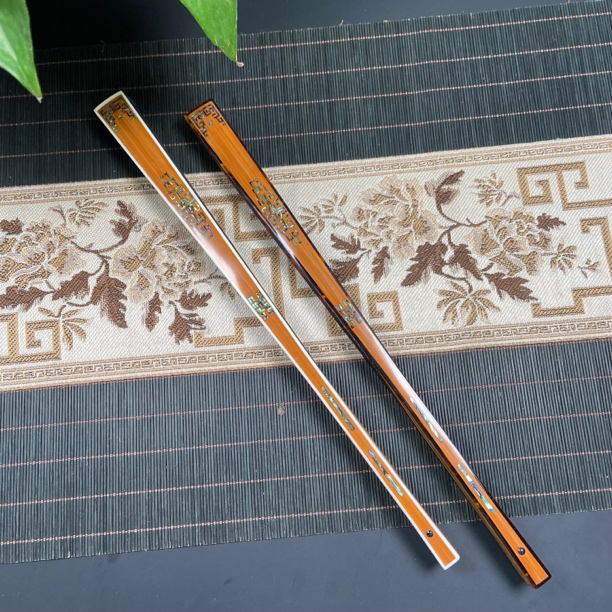 程莹精工包边螺钿锦韵螺钿三合无肩直方95寸16方2.0扇面随机不粘